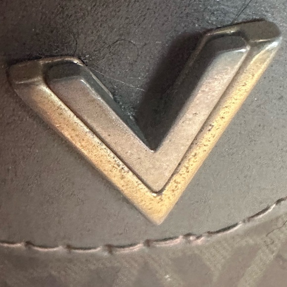 Mario Valentino Brown Hand Bag Drawstring 70s/80s Boho Chic - Picture 7 of 10